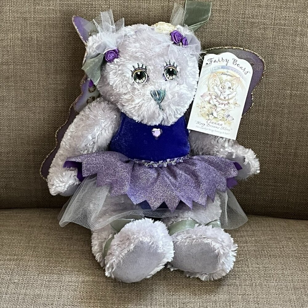 Fairy Bears Tianna Keep Dreams Alive Purple Angel Wings Fiesta Bergsma *READ*